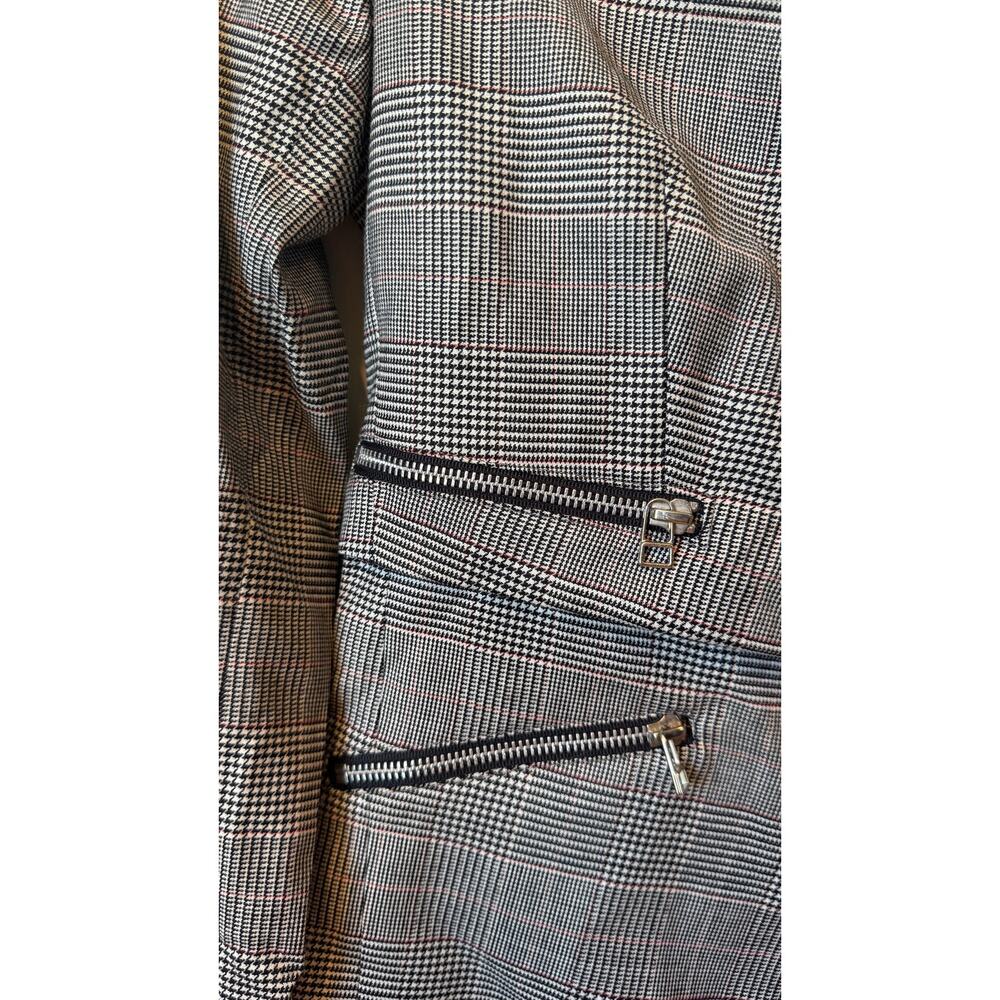 VERONICA BEARD Paloma Dickey Blazer Size 4 Gray Houndstooth Wool Blend Preppy - Picture 6 of 16